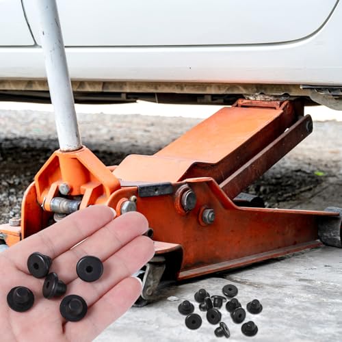 Image of 16 Pack Hydraulic Jack Oil Plug for Floor Jacks, Rubber Jack Oil Plug Flat-Head Rubber Hydraulic Filler Bung for Oils Reservoir Hole Black Jacks Plugs for Oils Reservoir Filler Hole Accessories