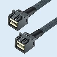 H!Fiber.com HiFiber Internes Mini SAS HD Kabel, Mini SAS SFF-8643 zu SFF-8643 Kabel, 0.5 meter (1.65ft)