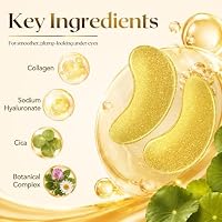 FENGOO 16 PCS 24K Gold Collagen Under Eye Patches & Smile Line Patches — image 3