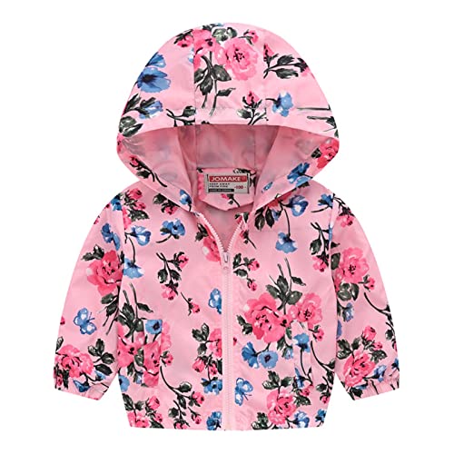 Toddler Kids Baby Boys Girls Dinosaur Camouflage Zip Windproof Jacket Hooded Trench Toddler Fleece Jacket with Hood