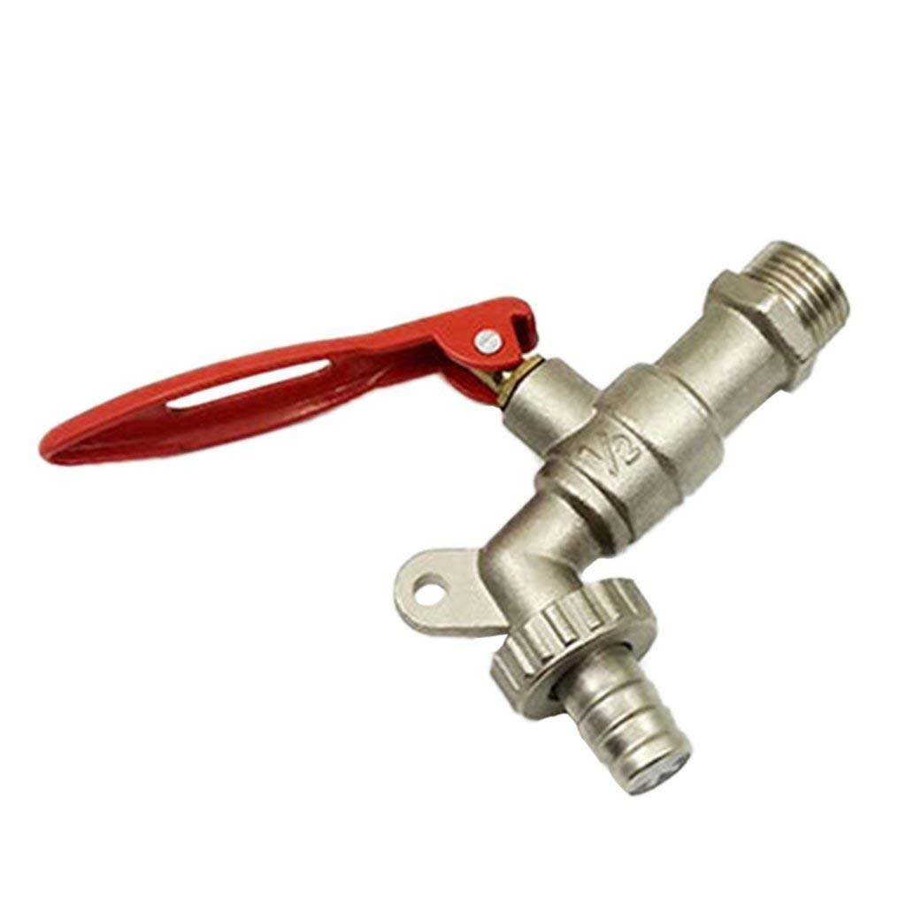 ROMORO Durable Garden Public Places Washing Home Brass Faucet Lockable Tap, Brass Finish Locked Tap Resistent to Corrosion Washing Machine Tap (B0D3QN2F9Z) Amazon Price History, Amazon Price Tracker