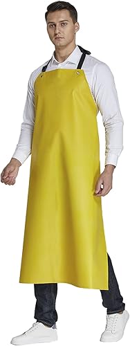 Miniatura 5 de Delantal de goma impermeable para carnicero resistente al aceite resistente a los productos químicos delantales de seguridad para limpiar peces,