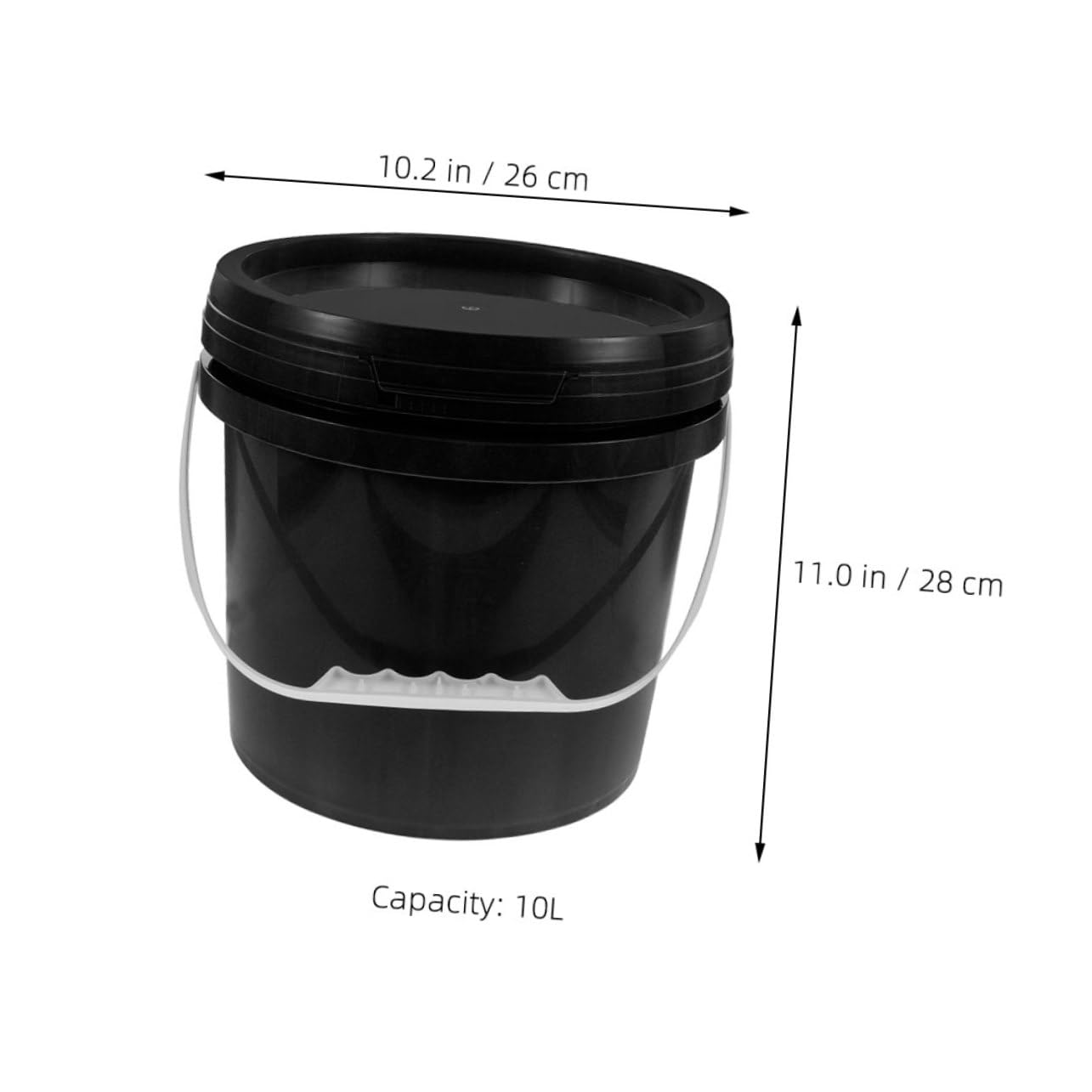 Mipcase Cubeta de Pintura de Plástico Asa de Almacenamiento Pintura y Aceite Uso Profesional y DIY