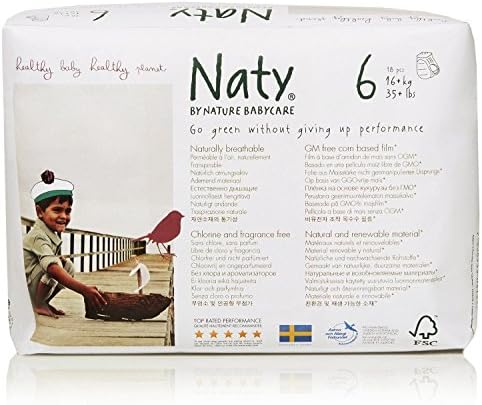 Naty by Nature Babycare Nappy Pants - Extra Large Size 6 18s (Pack of 2)