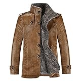 ✔Material: PU Kunstleder; Futter: 105% Polyester. Soft-Touch-Gefühl und umweltfreundlicher Kunstlederstoff.