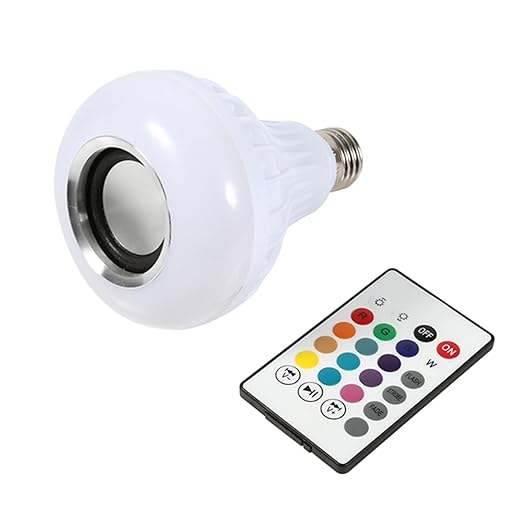 E27 12W LED, RGB Bluetooth Speaker bluetooth light bulb Light Lamp With Remote Control led Bulb Music Playing