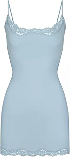 Sexy Lace Mini Dress Padded Bodycon Spaghetti Strap Party Club Dress