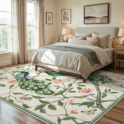 Tapete decorativo Anidaroel 8'x10' beige lavable miniatura 3