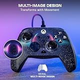Turtle Beach Rematch Advanced Wired Gaming Controller for Xbox & PC – Lenticular, Multi-Design, Remappable Buttons, Hall-Effect Hair Triggers, 8ft Cable, Officially Licensed by Xbox – Dark Cosmos