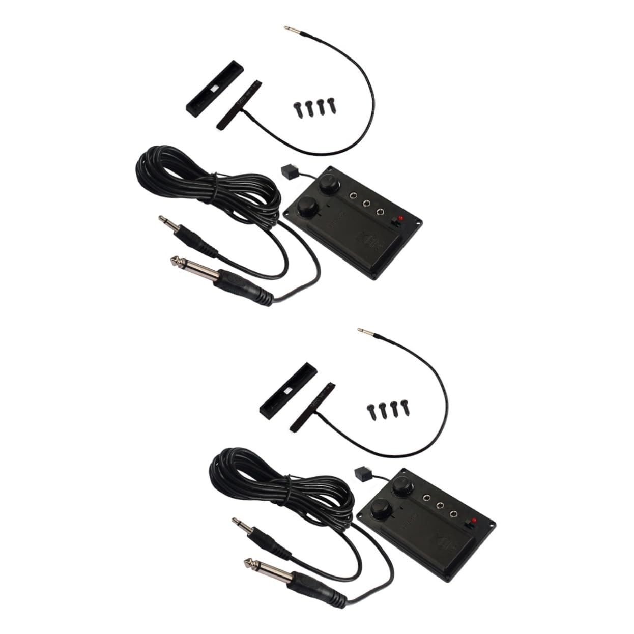 SUPVOX 2ensembles Égaliseur Silencieux Pour Violon Électrique Avec Câble De Sortie Accessoire Piezo Prépampli Léger Et Portable Pour Parfait