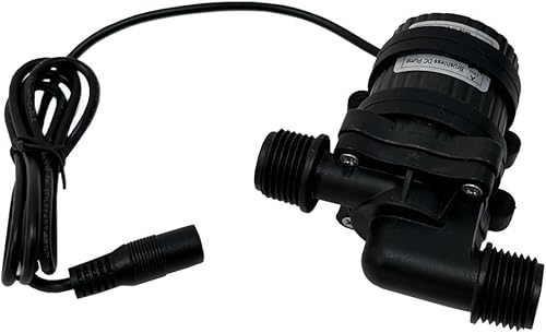 Miniatura 2 de SHYSKY DC40C-1240 Bomba de agua CC sin escobillas micro 12V 14W, 4M 13ft, flujo 720LPH, puertos roscados de 12 pulgada, seguro bajo ruido estable