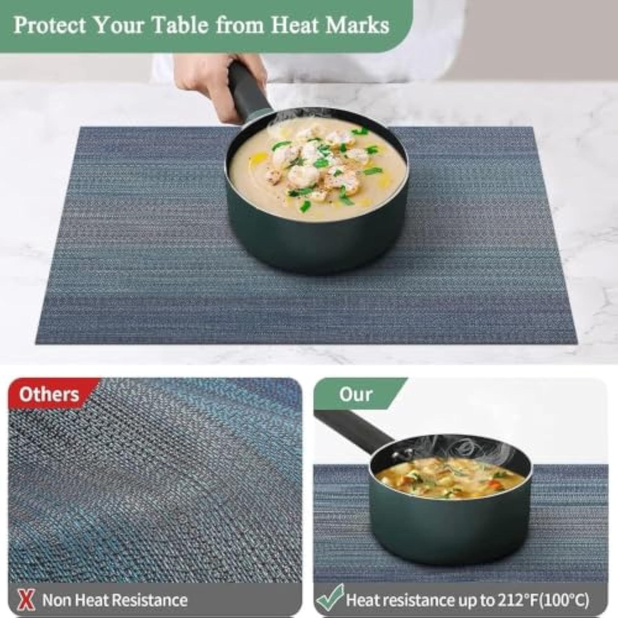 Table Decor Items PVC Placemats for Dining Table