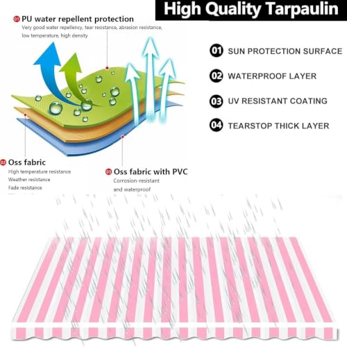 Lona de repuesto para toldos impermeable de patio y terraza 4