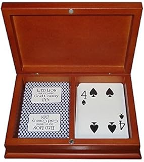 Aeiniwer Maple Playing Card Case Holds 2 Decks of CardsF