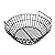 Charcoal Ash Basket for Large Big Green Egg Grill, Kamado Classic, Pit Boss, Louisiana Grills, Primo Kamado Grill and Large Grill Dome, Heavy Duty Porcelain Steel