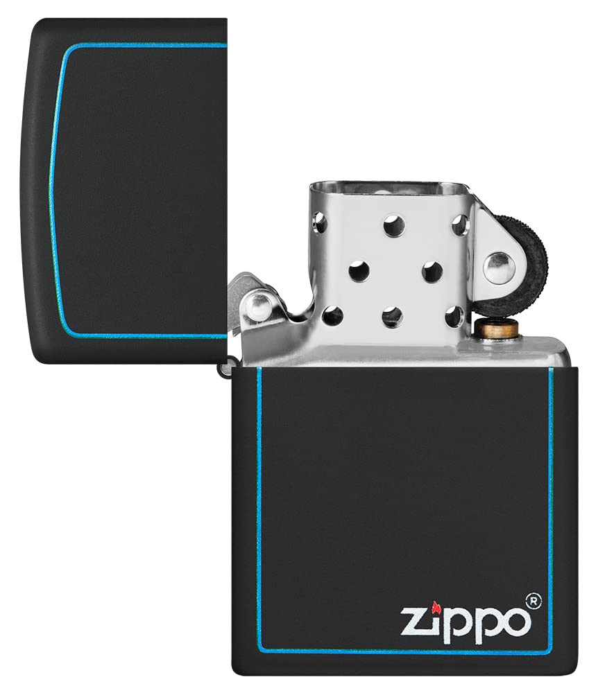 Zippo Accendino Antivento - Cromo Spazzolato Con Motivo Fiamma - Ricaricabile - 2