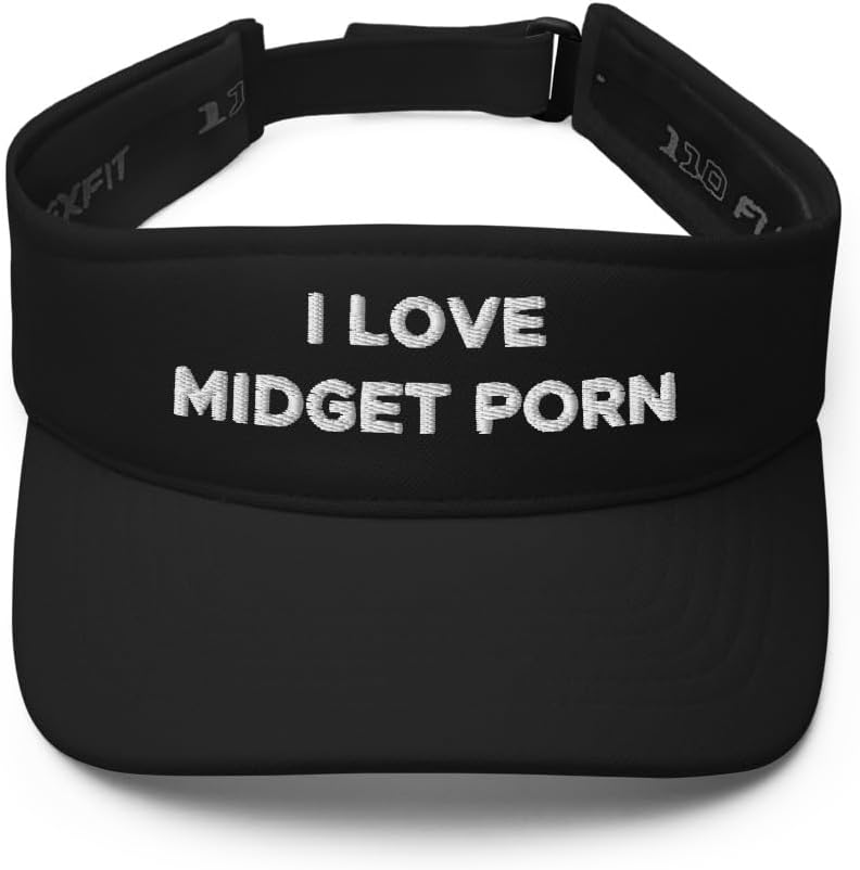 I Love Midget Porn Hat (Embroidered Visor) Bachelor Party Gag Gift Hat