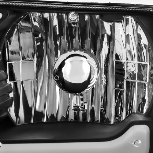 AKKON - Fits 2001-2011 Ford Ranger Black Headlights Headlamp Pair Driver & Passenger w/LED Tube DRL by AKKON - Image 3