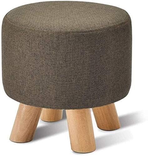 Tabouret ottoman repose-pieds en bois et banc à chaussures doux pour salon