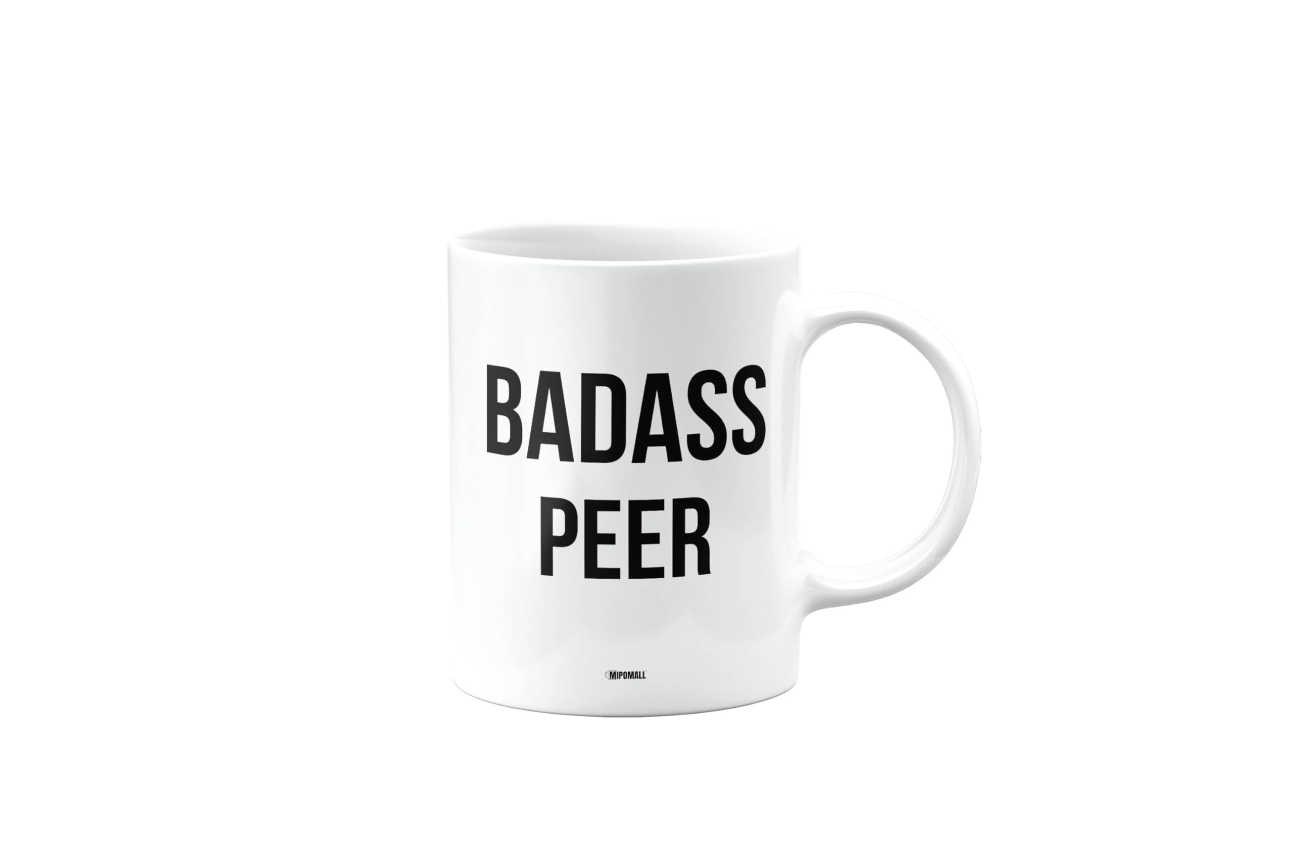 MIPOMALL Badass Peer Mug, Funny Gifts, Joke, Silly, Gag Present, Birthday Cup, Secret Santa, Present for Christmas, mm-CA_223_136 — image 1