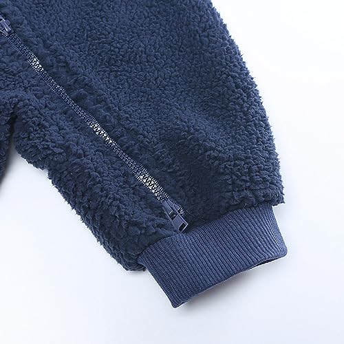 Toddler Cute Outwear Children's Jumpsuit Autumn/Winter Cute Cartoon Hooded Zippered Jumpsuit Party Birthday Indoor4