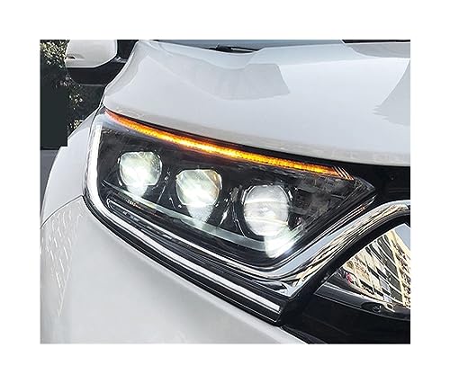 LED Blue Start DRL Daytime Running Light 6 Low And 6 High Lens Moving Turn Signal Lights Compatible With CR-V 2017-2022