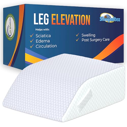 Sleepnitez Bed Wedge Leg Elevation Pillows for After Surgery, Memory ...