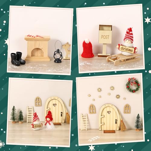 Ensemble de GNOME de Noël pour animer une pièce sans encombrer l'espace