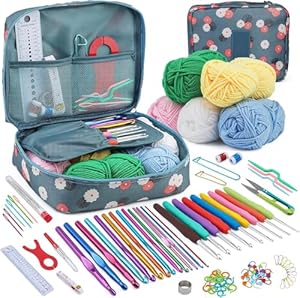 Pnytty Anfänger-Häkelset 107-teilig