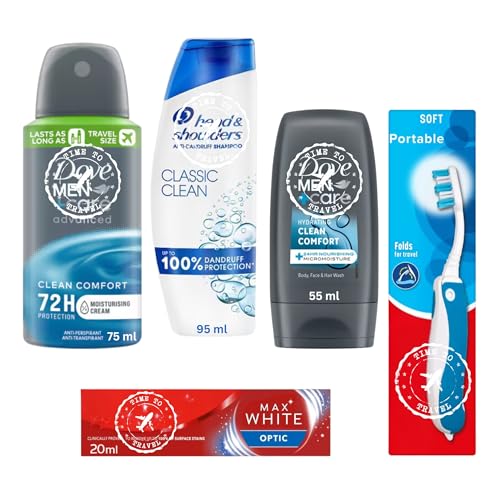 Travel Size Toiletries Essentials Set for Men, Holiday Mini Travel Toiletries Set, All In A Hubsidia Airport Approved Travel Bag - Image 6