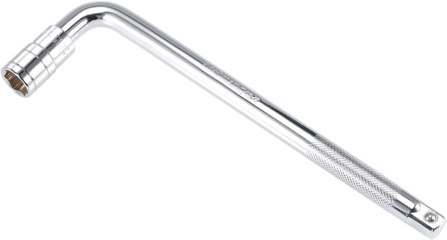 Breaker Bar - [1/2 Inch Drive] L Shape Socket Wrench Extension for Car Mechanical Equipment Repair Use, CR-V Steel