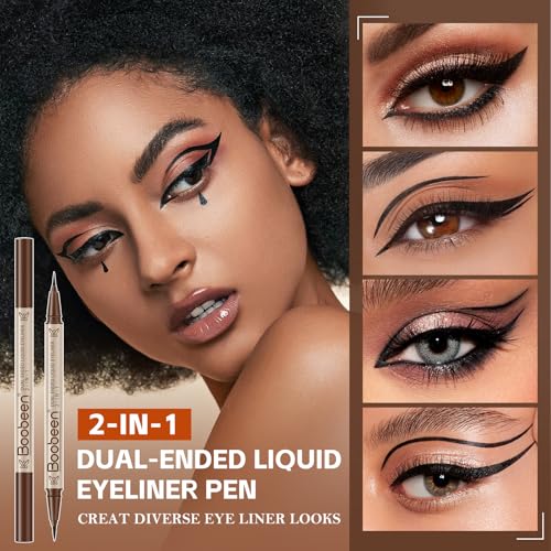 Delineador líquido para cejas Boobeen 2 piezas miniatura 5
