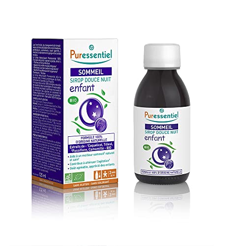 Puressentiel - Puressentiel - Sommeil Détente - Sirop Enfant Douce Nuit - Bio - Formule 100 pourcent d'origine naturelle - 125 ml