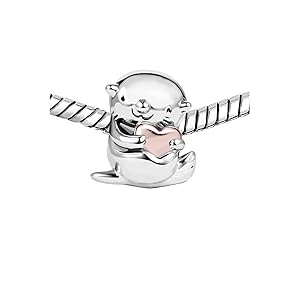 Amazon.com: ZakiaHo Lovely Otter Charms for Bracelets Rose