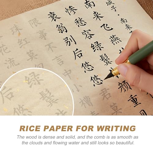 Papel Xuan para caligrafía resistente que absorbe tinta sin perforarse 6