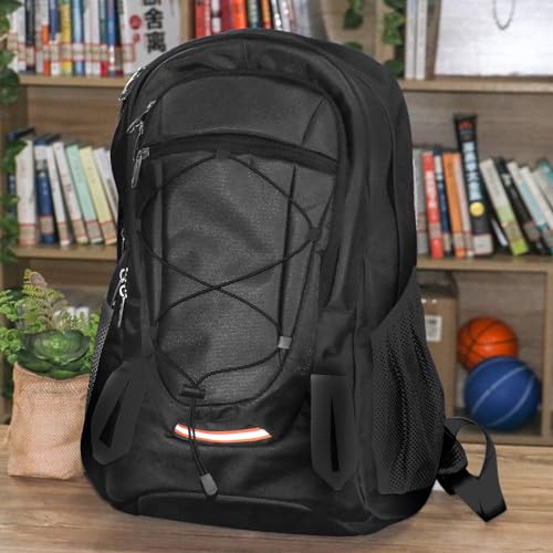 Petfu Rucksack Herren Wanderrucksack 40L Tagesrucksack Wasserdichter Groß Laptop Rucksack 15.6-17 Zoll für Business, Schule, Radfahren, Wandern und Sport(Schwarzer)
