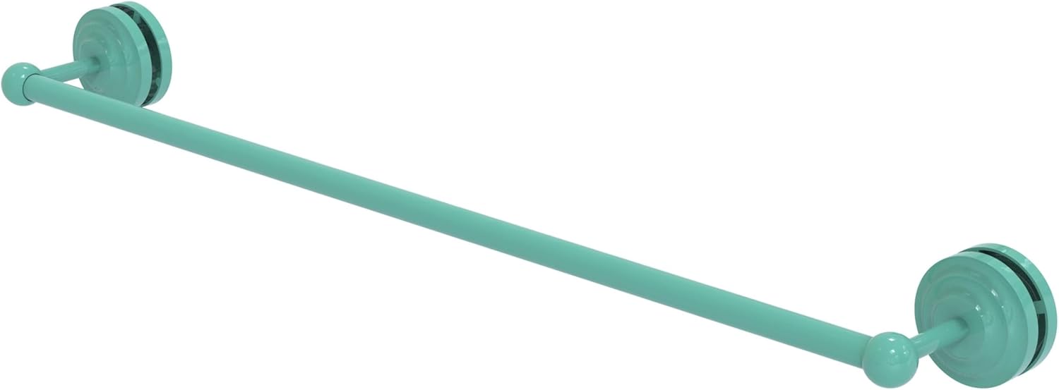 Allied Brass QN-41-SM-24 Que 24 Inch Shower Door Towel Bar, Antique Pewter