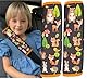 HECKBO 2x Kinder Auto Gurtpolster Gurtschutz mit Waldtiere Motiv - schoner anschnallgurt kinder gurt schutz kindersitz gurt schutz hals auto mädchen gurt schulterpolster auto gurtpolster kinder