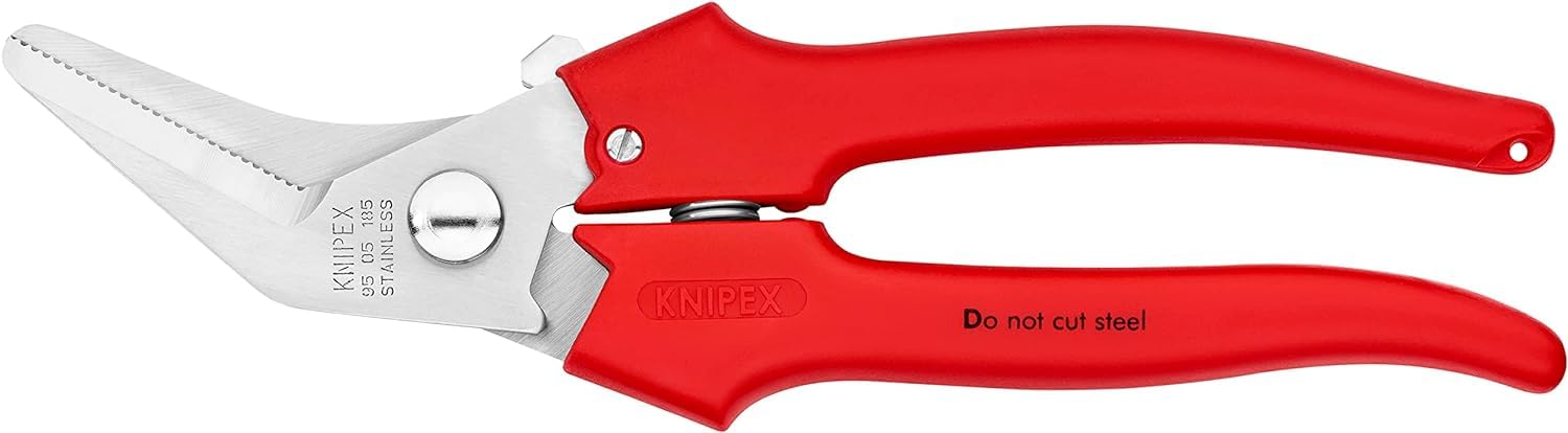 Knipex Cisaille universelle gainage PVC par extrusion 185 mm, 95 05 185