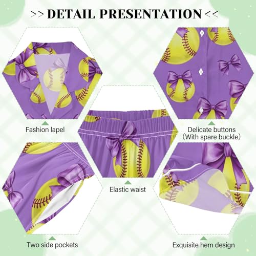 Image of Womens Silk Satin Pajamas Set Western Theme Womens Short Sleeve Shorts Set 2 Piece Sleepwear Lounge Set S-XXL