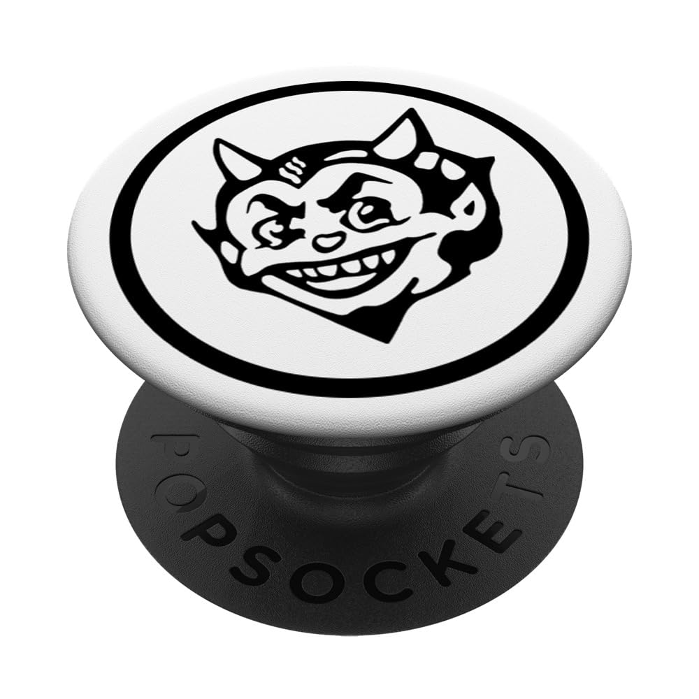 Porno For Pyros Lil Devil White PopSockets Adhesive PopGrip, Black