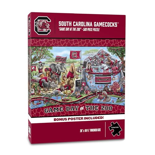Image of YouTheFan NCAA South Carolina Gamecocks inchGame Day At The Zoo inch 500 Puzzle