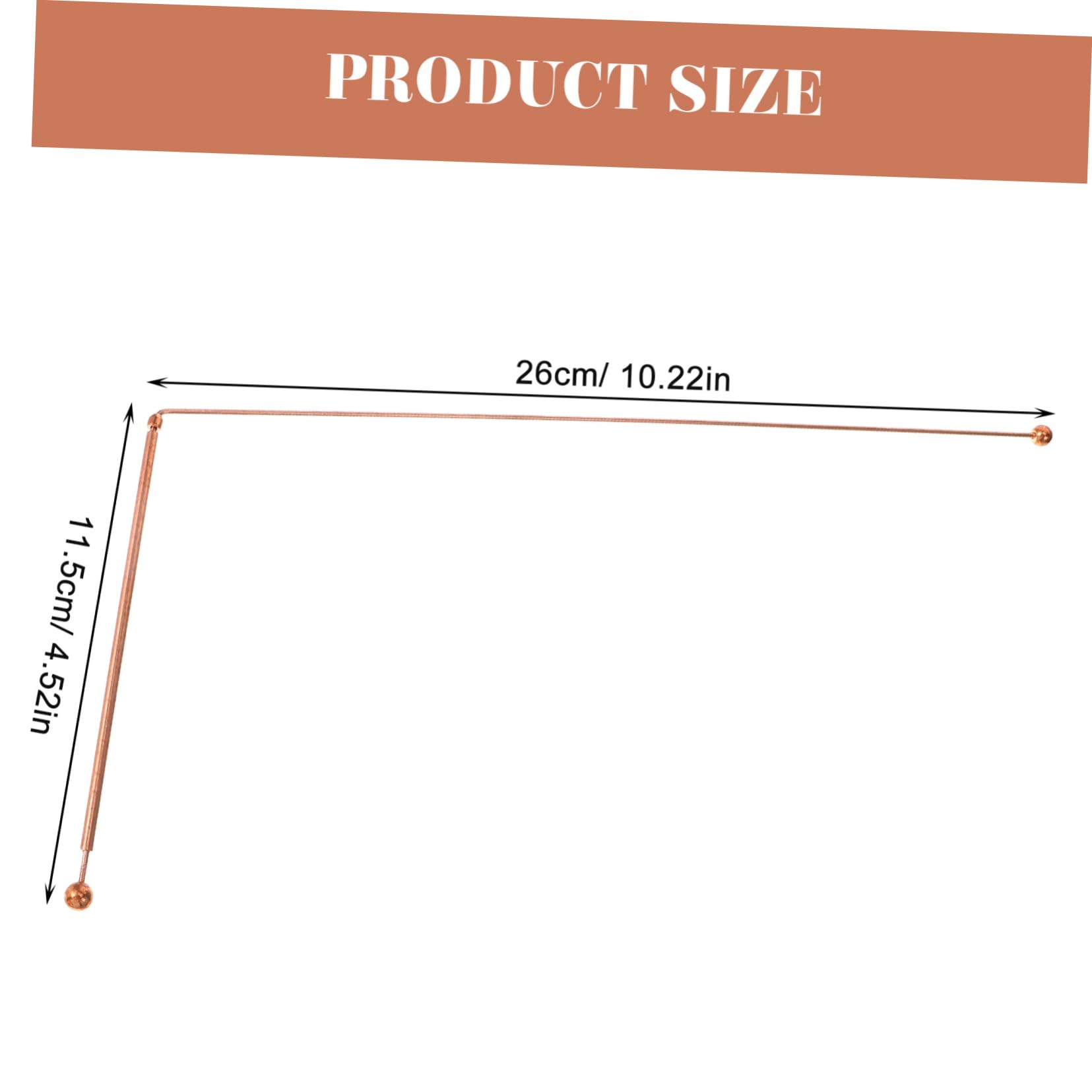 LALADEFIEE 2 Pack Dowsing Rods Made of Strong Copper for Ground Rods Divining Outdoor Adventures and Ghost Hunting