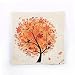 Create For-Life Cotton Linen Home Decorative Autumn Tree Pillow Case Square Cushion Cover 18" (18x18, Tree)