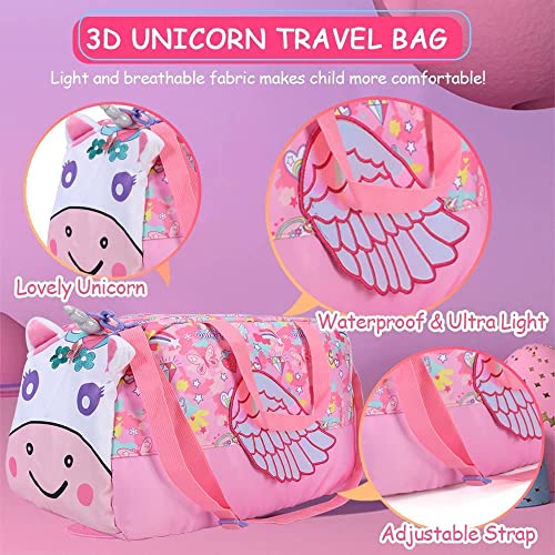 Image of 3D Design Duffle Bag for Kids & Adult| Large Compartment Foldable Luggage with Shoulder Strap | Lightweight Travel & Short Trips Storage Organizer for Women (Uni Animal)