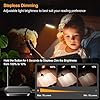 Luce da Lettura a 16 LED, Gritin Lampada da Lettura Ricaricabile, 3 Modalità di Temperatura Colorei (Bianca/Ambrata/Mista), Dimmerabile Senza Livelli, 360°Flessibile Clip Luce Lettura Libri a Letto