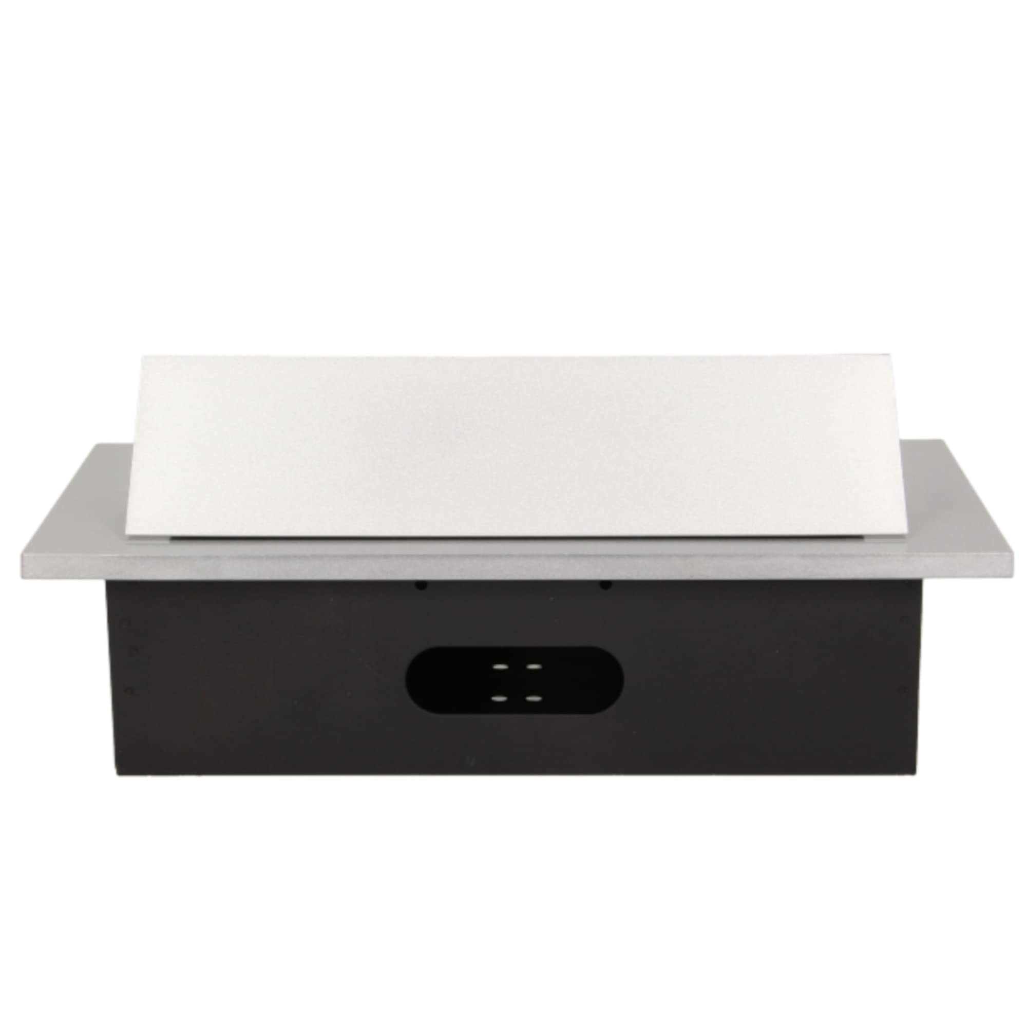Orno AE-1336/B Bloc Multiprise Electrique Encastrable Escamotable 3 Prises 2500W (Argent)