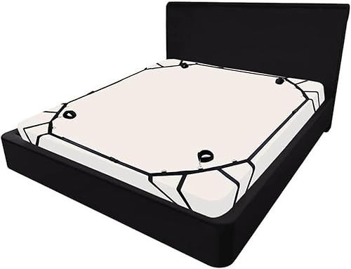 Miniatura 8 de Bed Bonage - Restricciones de tobillo y muñeca para adultos, correas de amarre, restricción de cama para cama de tamaño Queen, pulseras de esposas