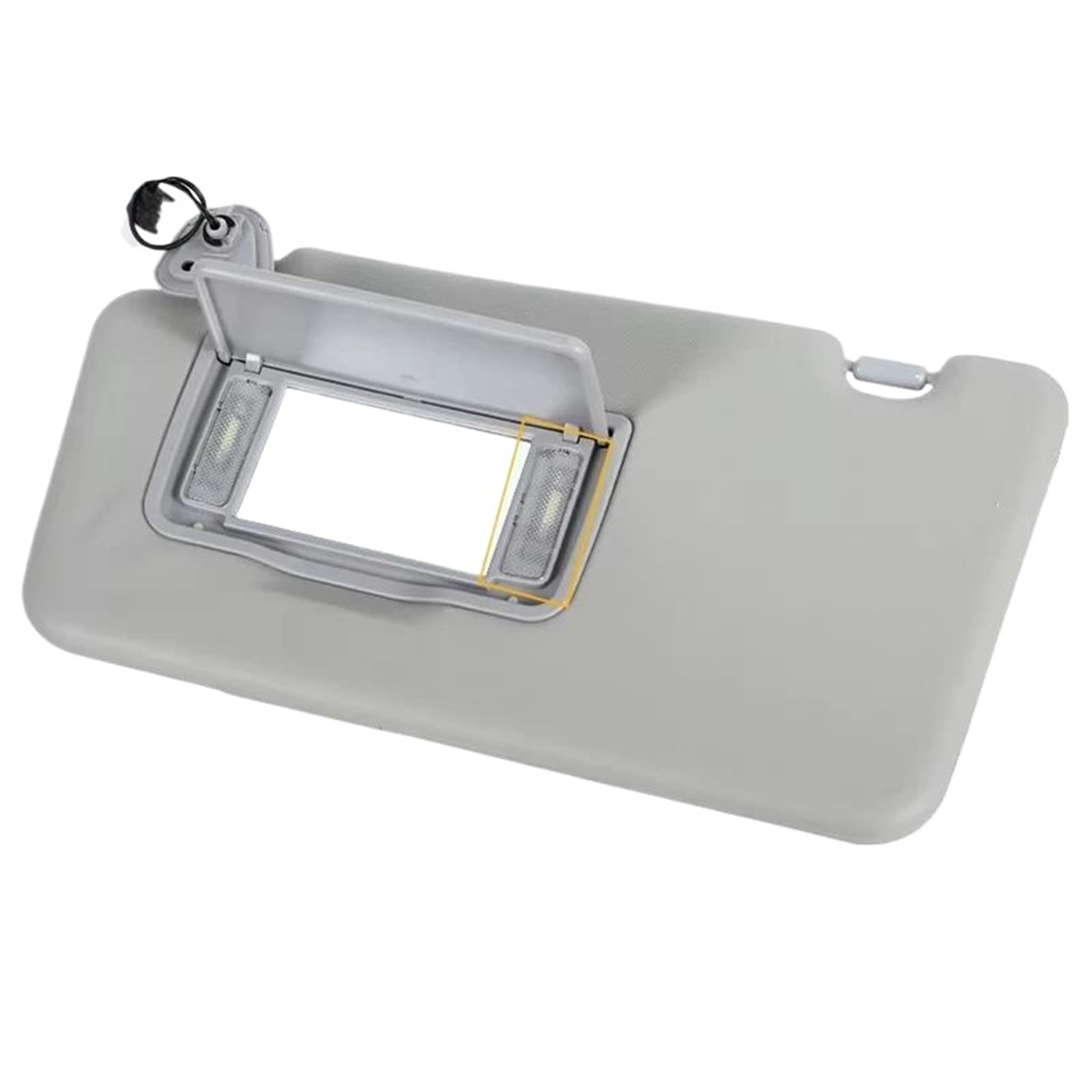 Rechte Sonnenblende Kosmetikspiegel For Koleos 2008 2009-2016 Car Roof Front Sun Visor Sunvisor With Makeup Mirror Light 964005494R 96401JY65A(Left)