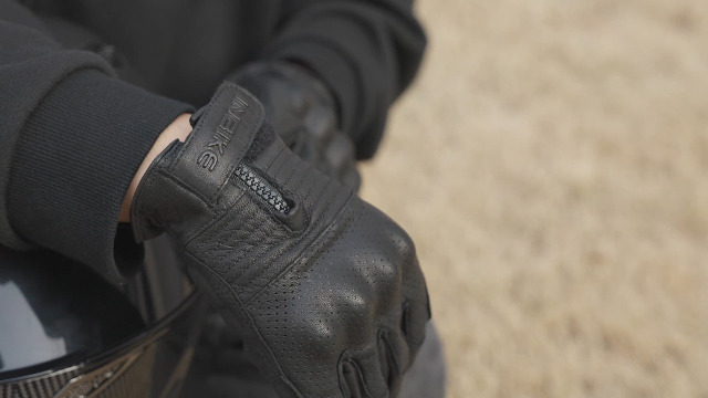 INBIKE Gants Moto Rétro Homologué CE 100% Cuir pour Homme à Écran